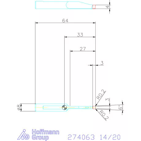 Garant Keményfém betétek axiális beszúráshoz balos 14/20 mm
