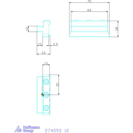 Garant Eco alaptartó levehető szorítólappal 10 mm
