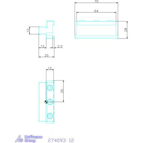 Garant Eco alaptartó levehető szorítólappal 12 mm