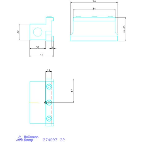 Garant Eco alaptartó levehető szorítólappal 32 mm