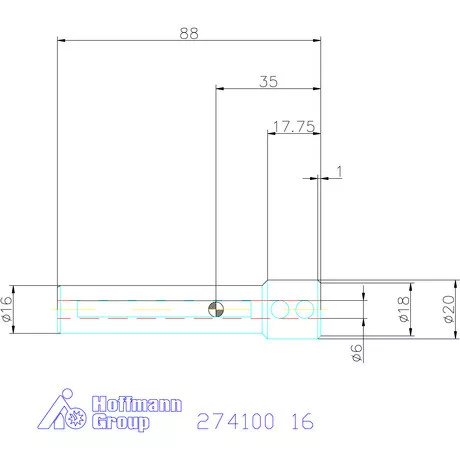 Garant Tartó keményfém betétekhez ⌀ d = 6 mm 16 mm