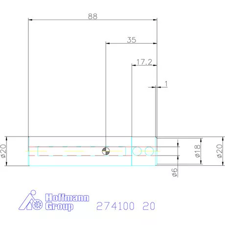 Garant Tartó keményfém betétekhez ⌀ d = 6 mm 20 mm
