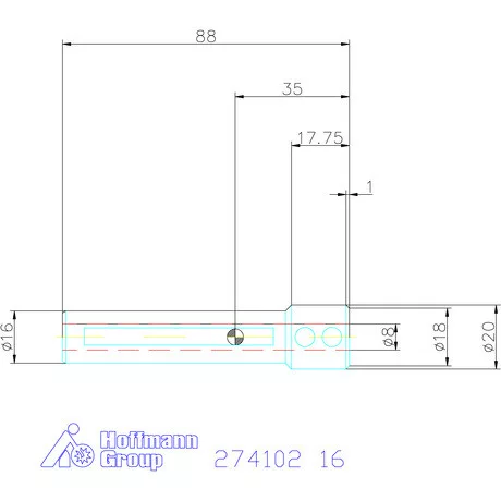 Garant Tartó keményfém betétekhez ⌀ d = 8 mm 16 mm