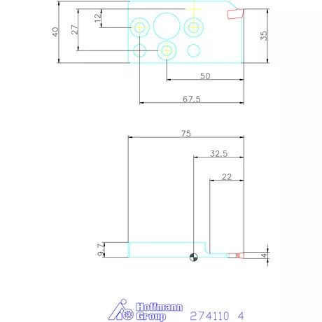 Garant Medium-Plus lapkatartó radiális beszúráshoz 4 mm