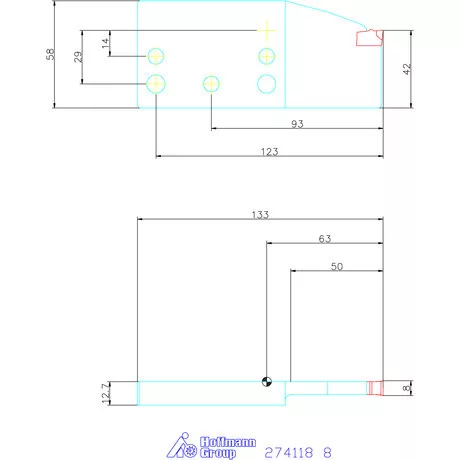 Garant Heavy-Duty lapkatartó radiális beszúráshoz 8 mm