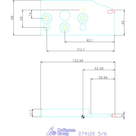Garant eco beszúró penge radiális beszúráshoz 5/6 mm
