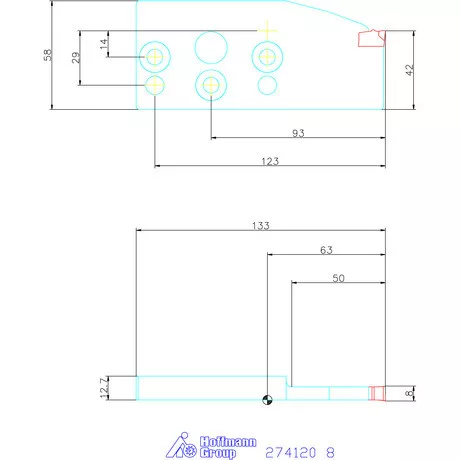 Garant eco beszúró penge radiális beszúráshoz 8 mm