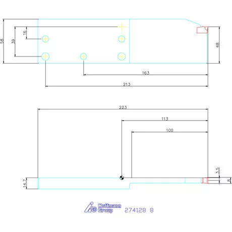 Heavy-Duty-Plus lapkatartó radiális beszúráshoz 8 mm