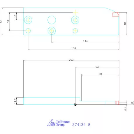 eco beszúró penge radiális beszúráshoz 8 mm