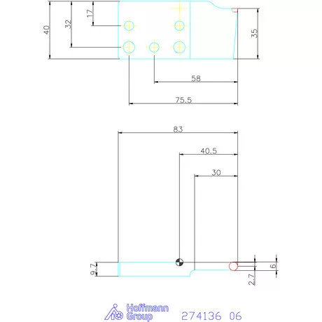 Garant Medium / Medium-Plus radiális lapkatartó 06 mm