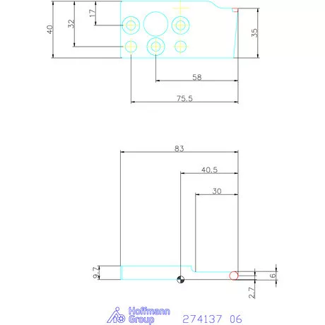 Garant Medium / Medium-Plus radiális lapkatartó 06 mm
