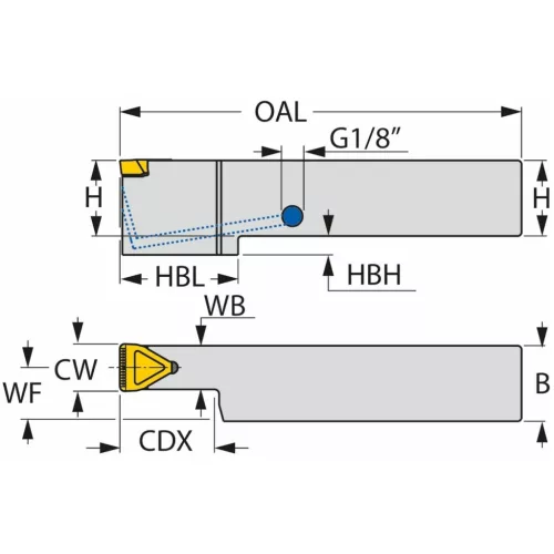 Iscar DOVEIQGRIP THD késszár 25/10 mm