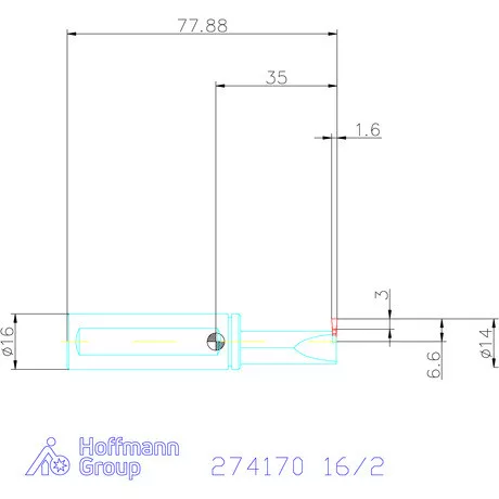 Garant Furatkés beszúró esztergáláshoz 16/2