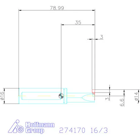 Garant Furatkés beszúró esztergáláshoz 16/3