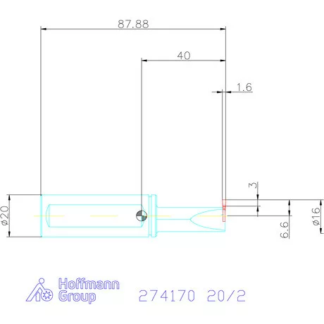 Garant Furatkés beszúró esztergáláshoz 20/2