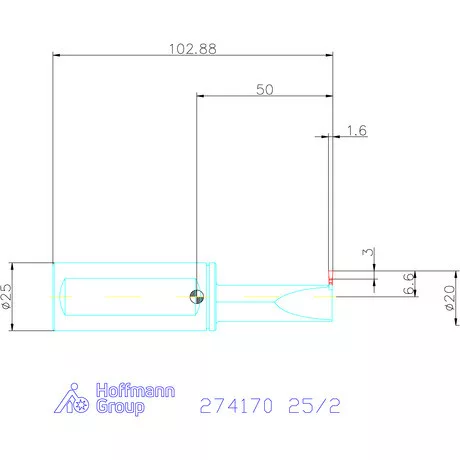 Garant Furatkés beszúró esztergáláshoz 25/2