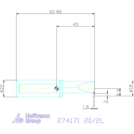 Garant Furatkés beszúró esztergáláshoz 20/2L