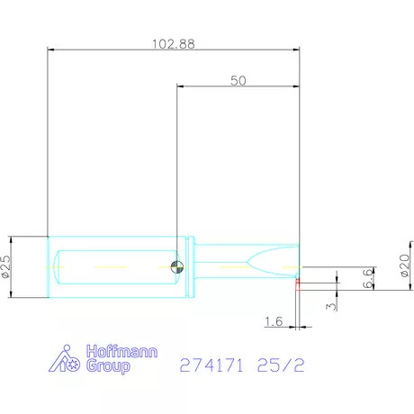 Garant Furatkés beszúró esztergáláshoz 25/2