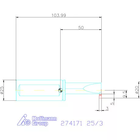 Garant Furatkés beszúró esztergáláshoz 25/3