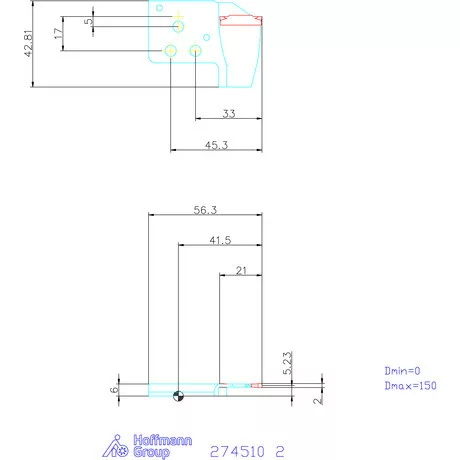 Garant Vario plus Eco lapkatartó egyenes 2 mm
