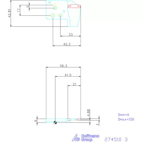 Garant Vario plus Eco lapkatartó egyenes 3 mm