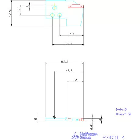 Garant Vario plus Eco lapkatartó egyenes 4 mm