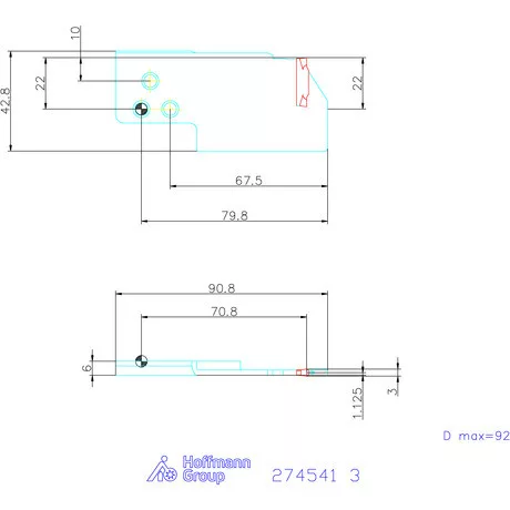 Vario plus Eco Y lapkatartó  3 mm