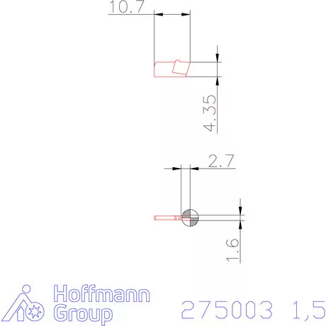 Garant Beszúró lapka Egyenes élek 1,5 mm