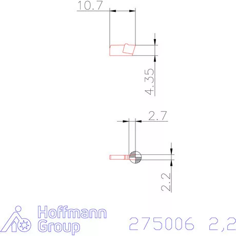 Garant Beszúró lapka Egyenes élek 2,2 mm