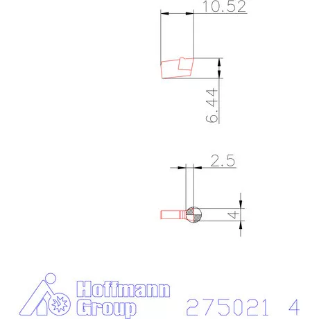 Garant Beszúró lapka egyenes 4 mm