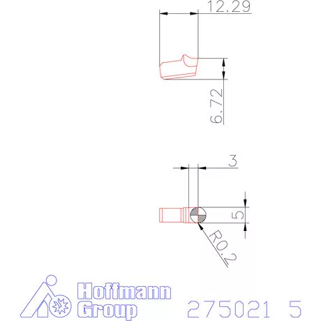 Garant Beszúró lapka egyenes 5 mm