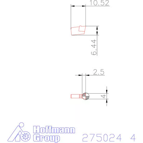 Garant Beszúró lapka egyenes 4 mm