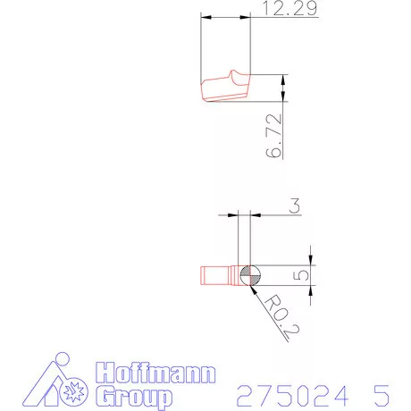 Garant Beszúró lapka egyenes 5 mm