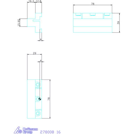 Holex Alaptartó 16 mm