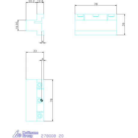 Holex Alaptartó 20 mm