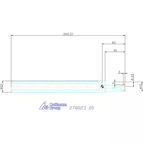 Holex Furatkés beszúró esztergáláshoz 20 mm