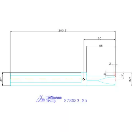 Holex Furatkés beszúró esztergáláshoz 25 mm