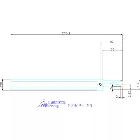 Holex Furatkés beszúró esztergáláshoz 20 mm