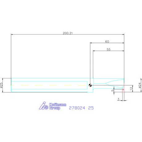 Holex Furatkés beszúró esztergáláshoz 25 mm