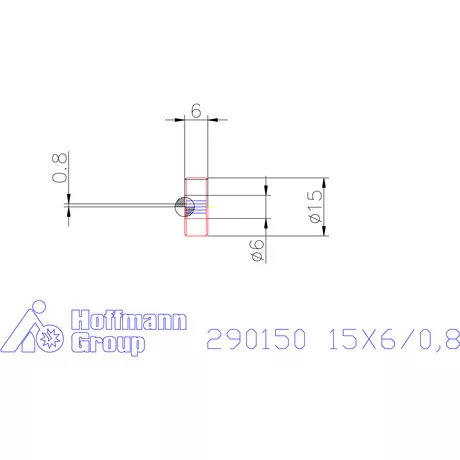 Zeus Recézőgörgő PM 15X6/0,8 mm