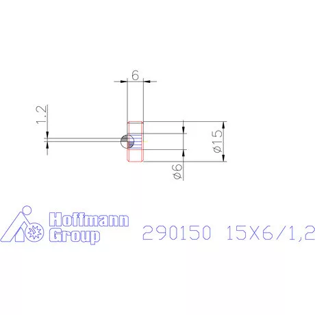 Zeus Recézőgörgő PM 15X6/1,2 mm