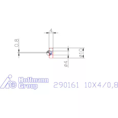 Zeus Recéző görgő PM 10X4/0,8 mm