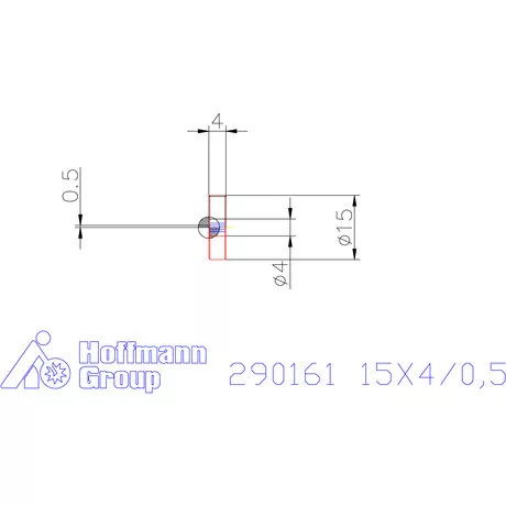Zeus Recéző görgő PM 15X4/0,5 mm