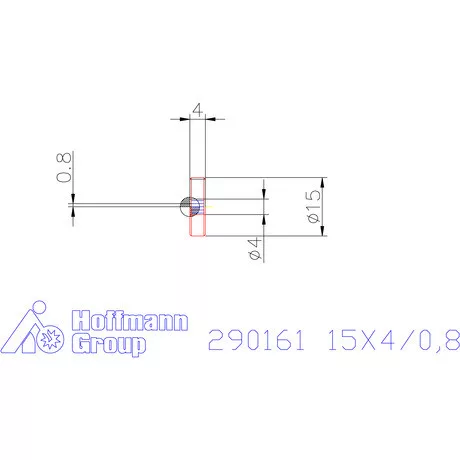 Zeus Recéző görgő PM 15X4/0,8 mm