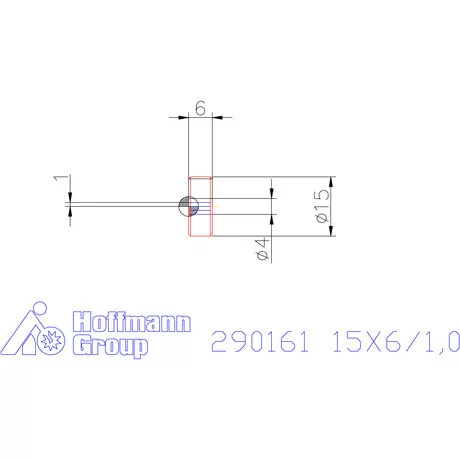 Zeus Recéző görgő PM 15X6/1,0 mm