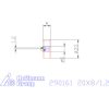 Zeus Recéző görgő PM 20X8/1,2 mm