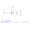 Zeus Recéző görgő PM 20X8/1,6 mm