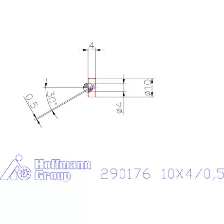 Zeus Recéző görgő PM 10X4/0,5 mm