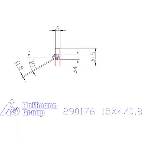 Zeus Recéző görgő PM 15X4/0,8 mm