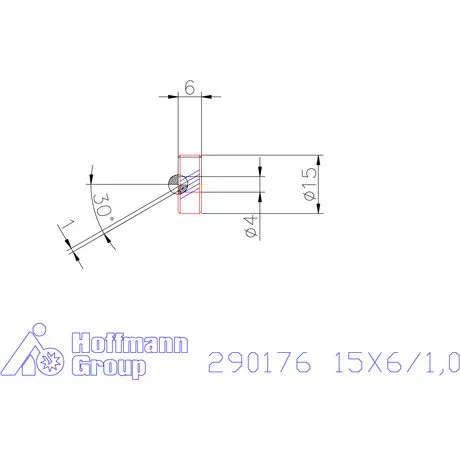 Zeus Recéző görgő PM 15X6/1,0 mm